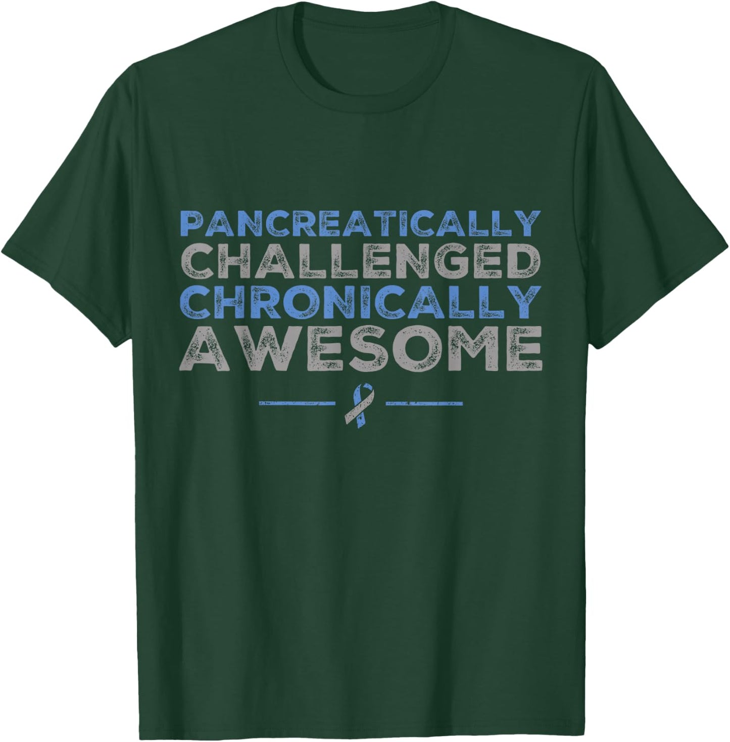 Funny Diabetes Awareness - T1D T2D Diabetic Pancreas T-Shirt - T-Shirt | Forest