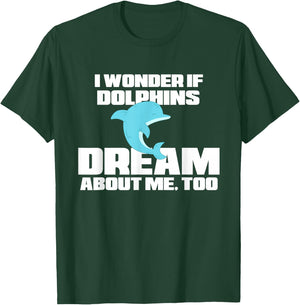 Funny Dolphin Shirt - Dolphin Pajamas Women Men Kids T-Shirt - T-Shirt | Forest