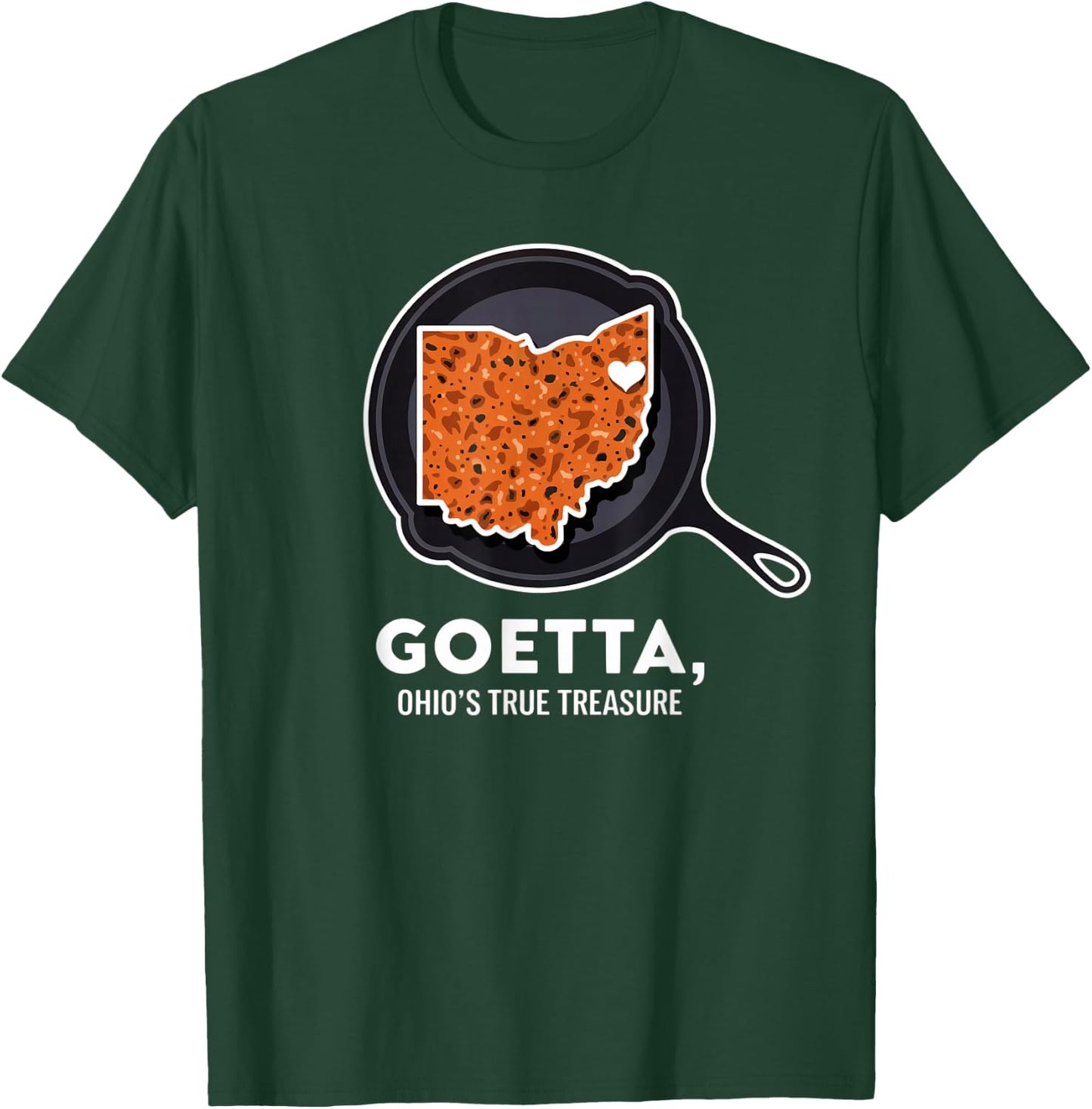 Goetta - Cincinnati Food Lovers German Sausage Design T-Shirt - T-Shirt | Forest