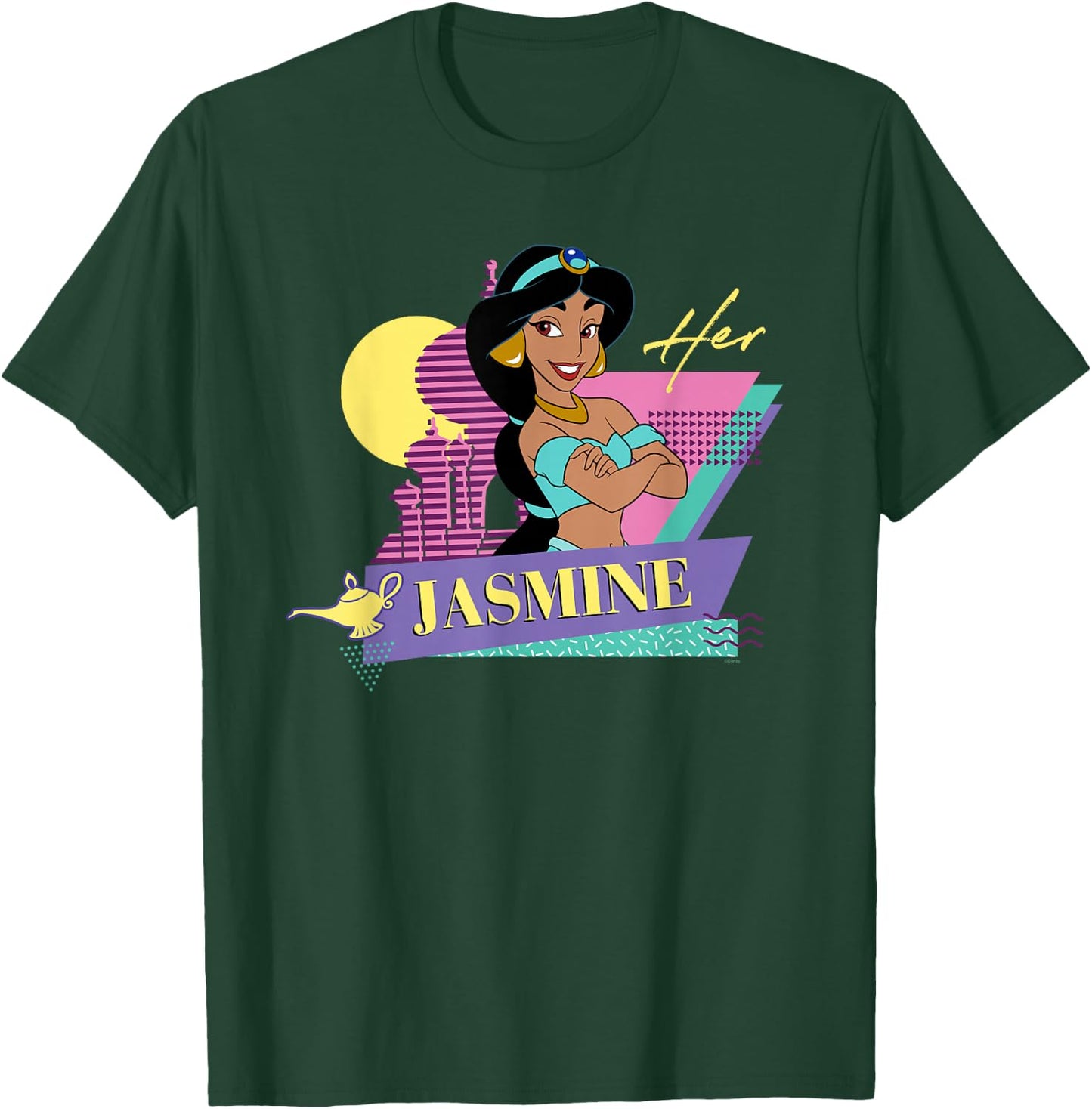 Disney Aladdin Retro ’90s Couples Matching Her Jasmine T-Shirt - T-Shirt | Forest