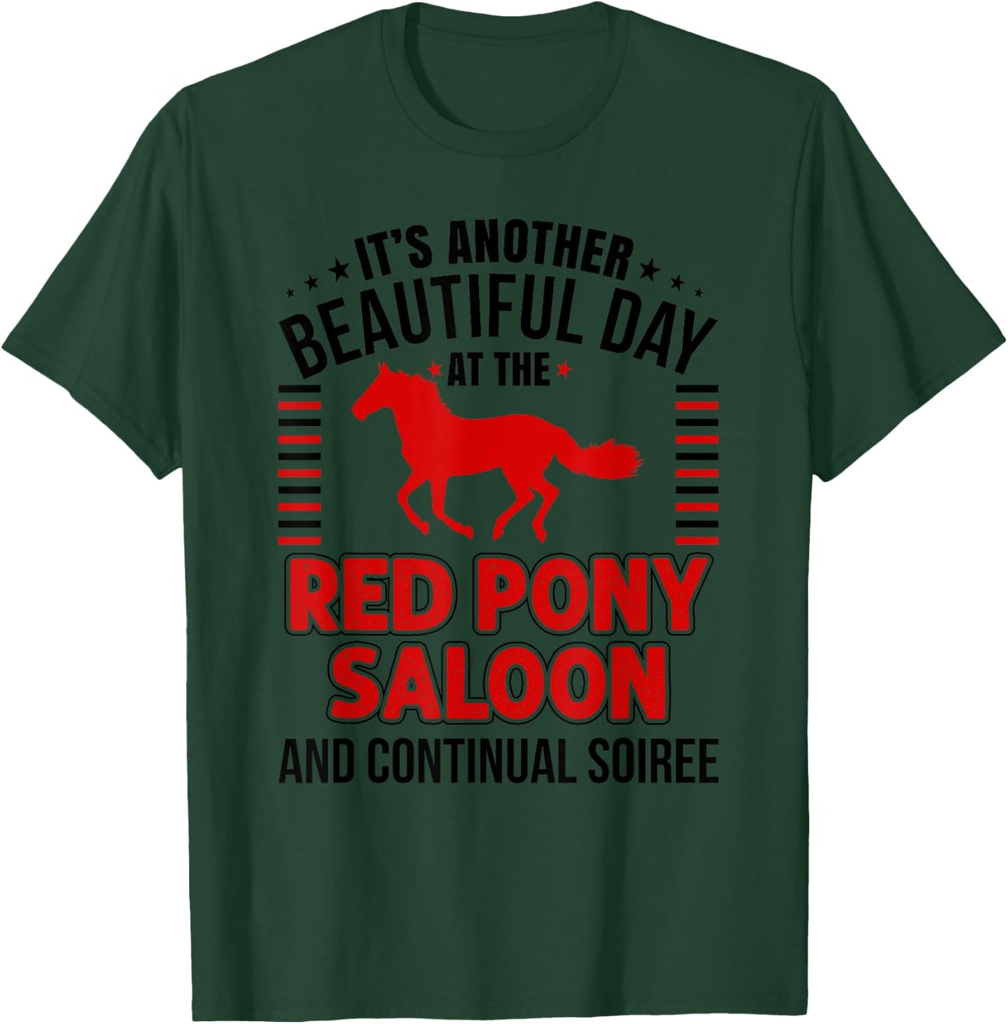 Horse Lover Shirt Red Pony It Is a Beautiful Day Gift ZRB T-Shirt - T-Shirt | Forest