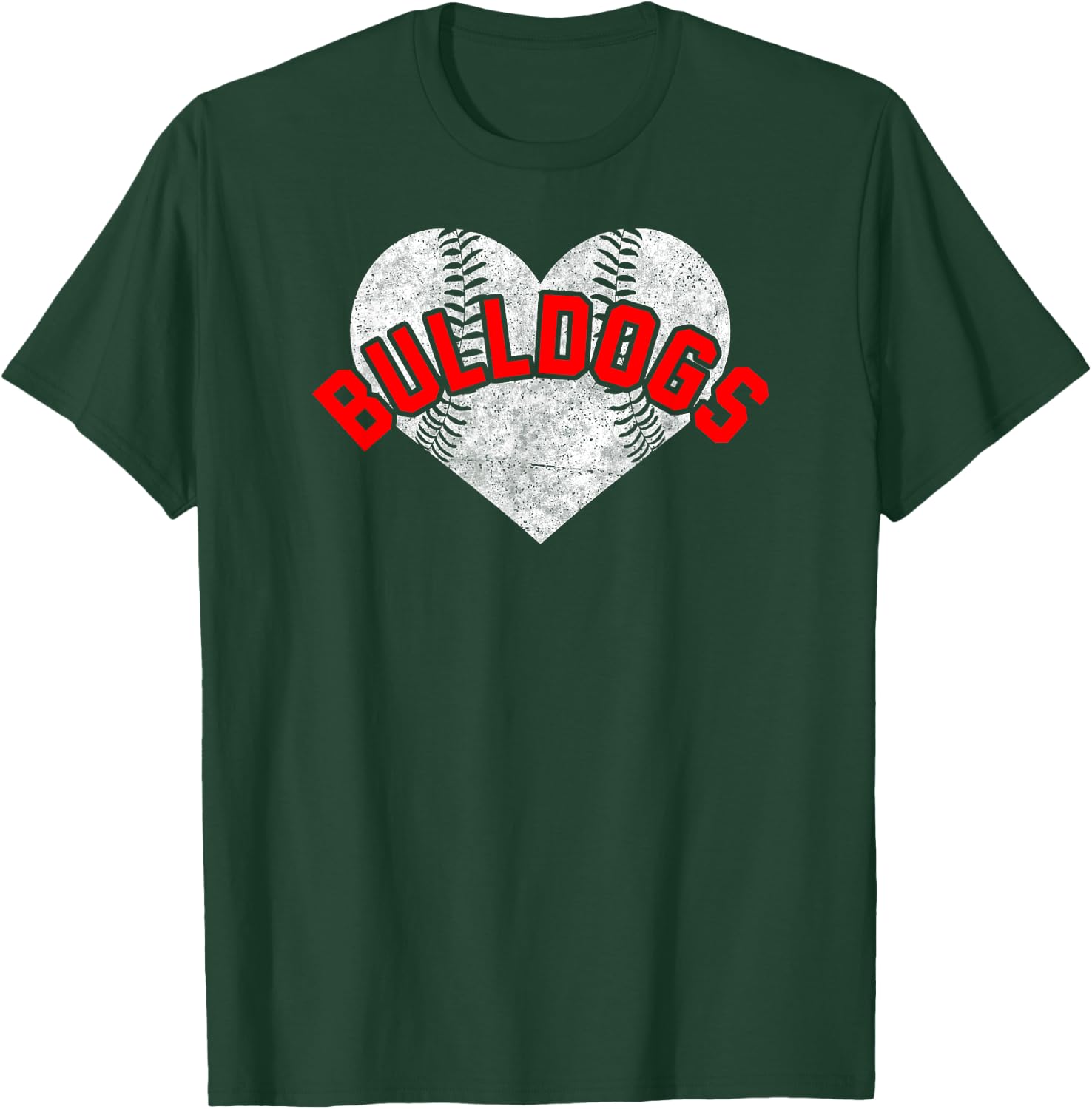 Bulldogs Baseball Softball High School Team Mascot Mom T-Shirt - T-Shirt | Forest