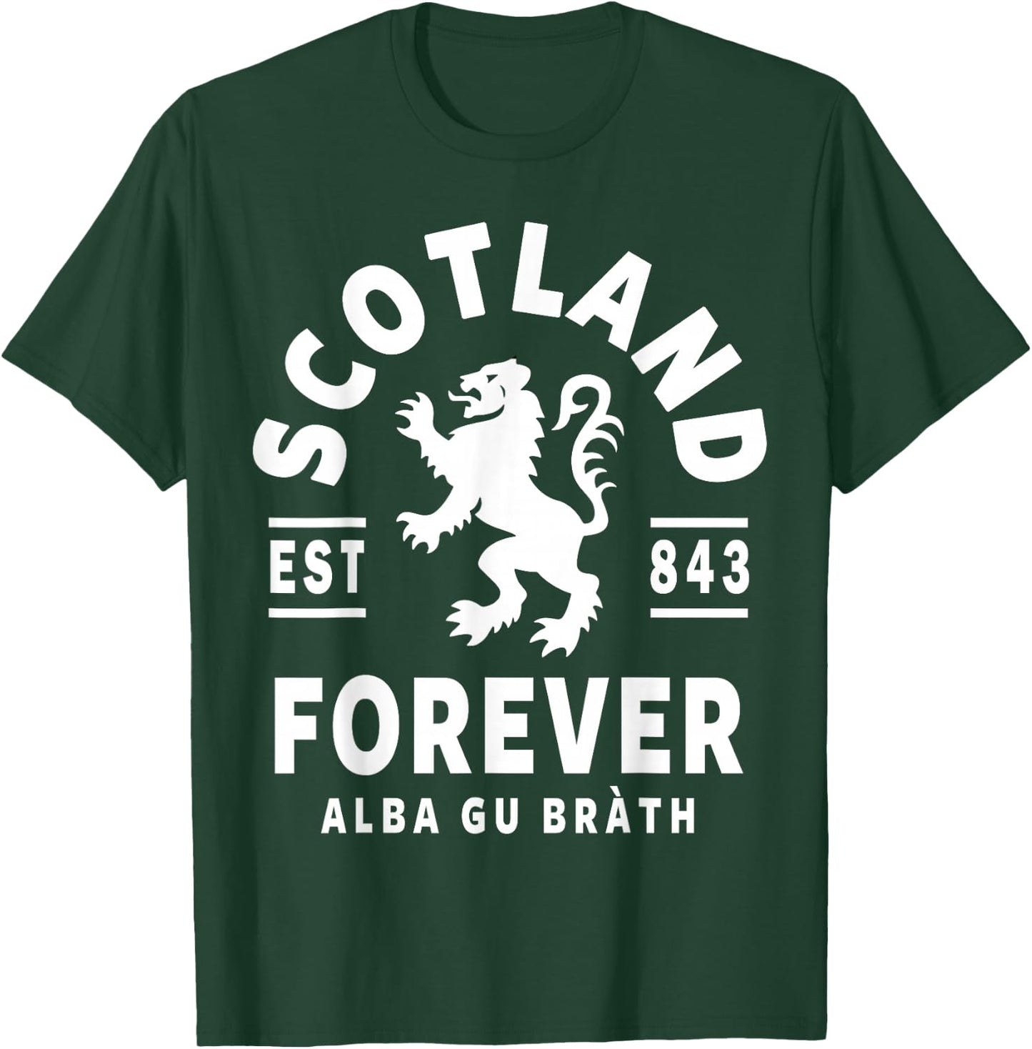 Scotland Forever Scottish Shirt Rampant Lion T-Shirt - T-Shirt | Forest