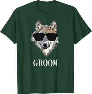 Bachelor Party Groom's Wolf Pack T-Shirt - T-Shirt | Forest
