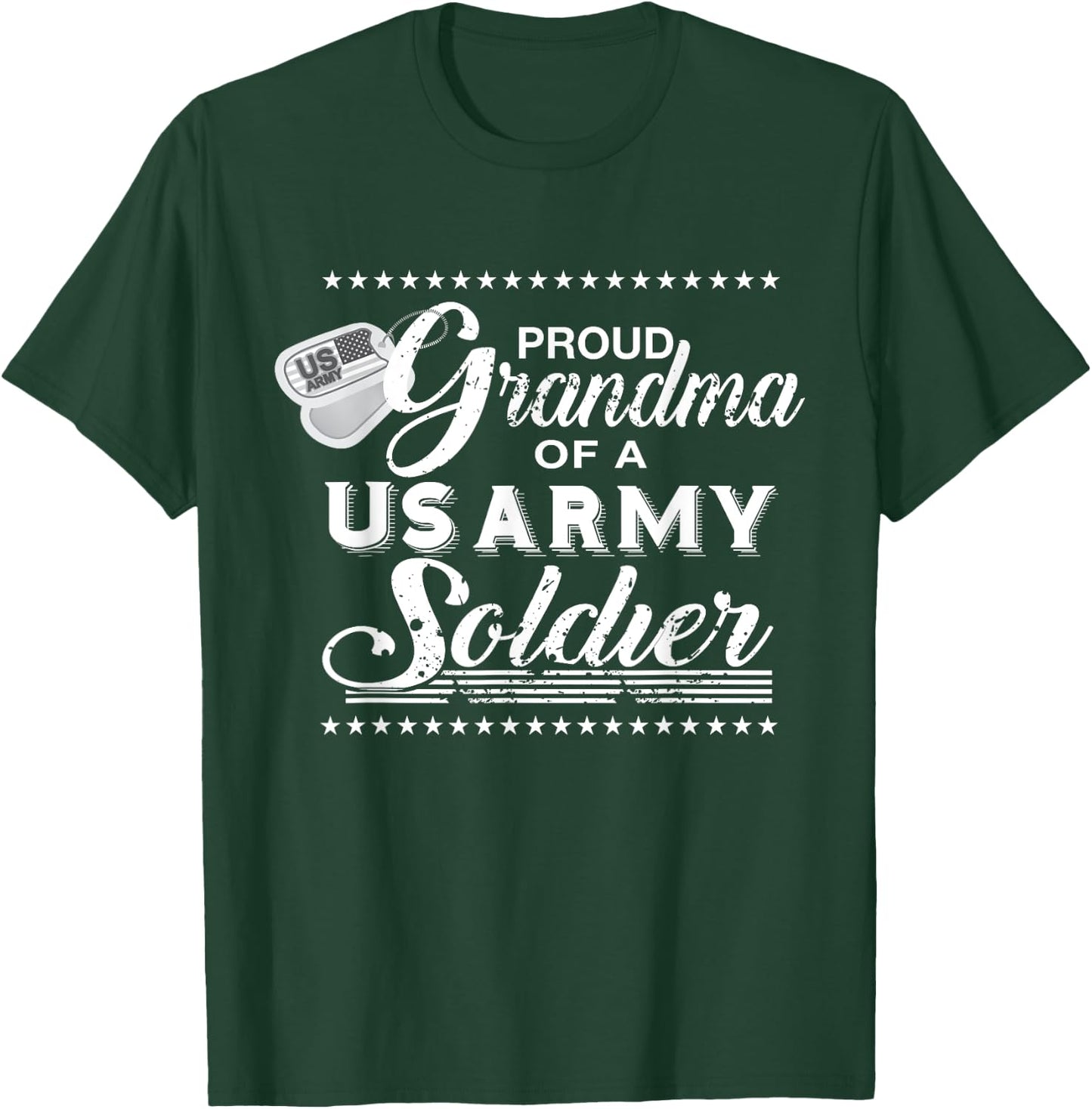 Proud Grandma of a US Army Soldier Shirt T-Shirt - T-Shirt | Forest