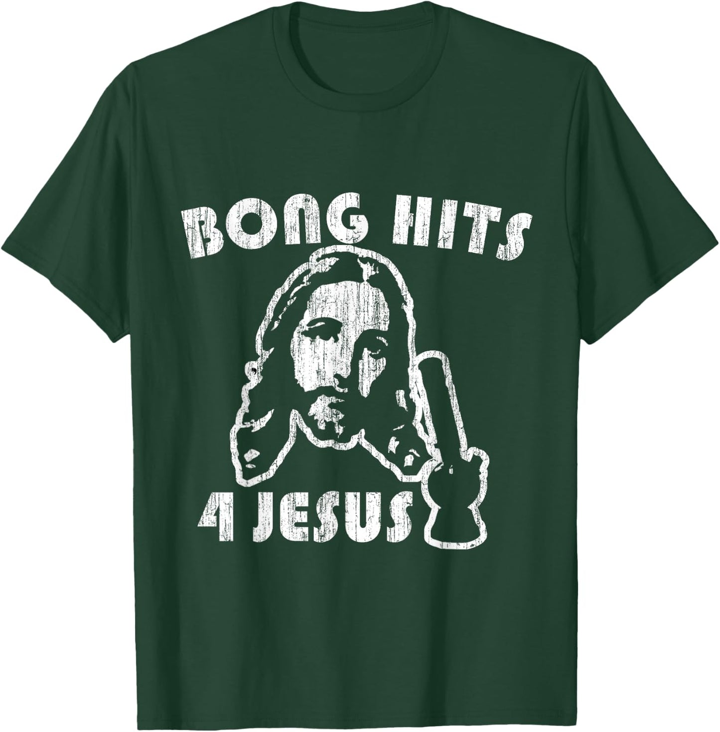 Flippin Sweet Gear Bong Hits 4 Jesus Adult Black Small T-Shirt - T-Shirt | Forest