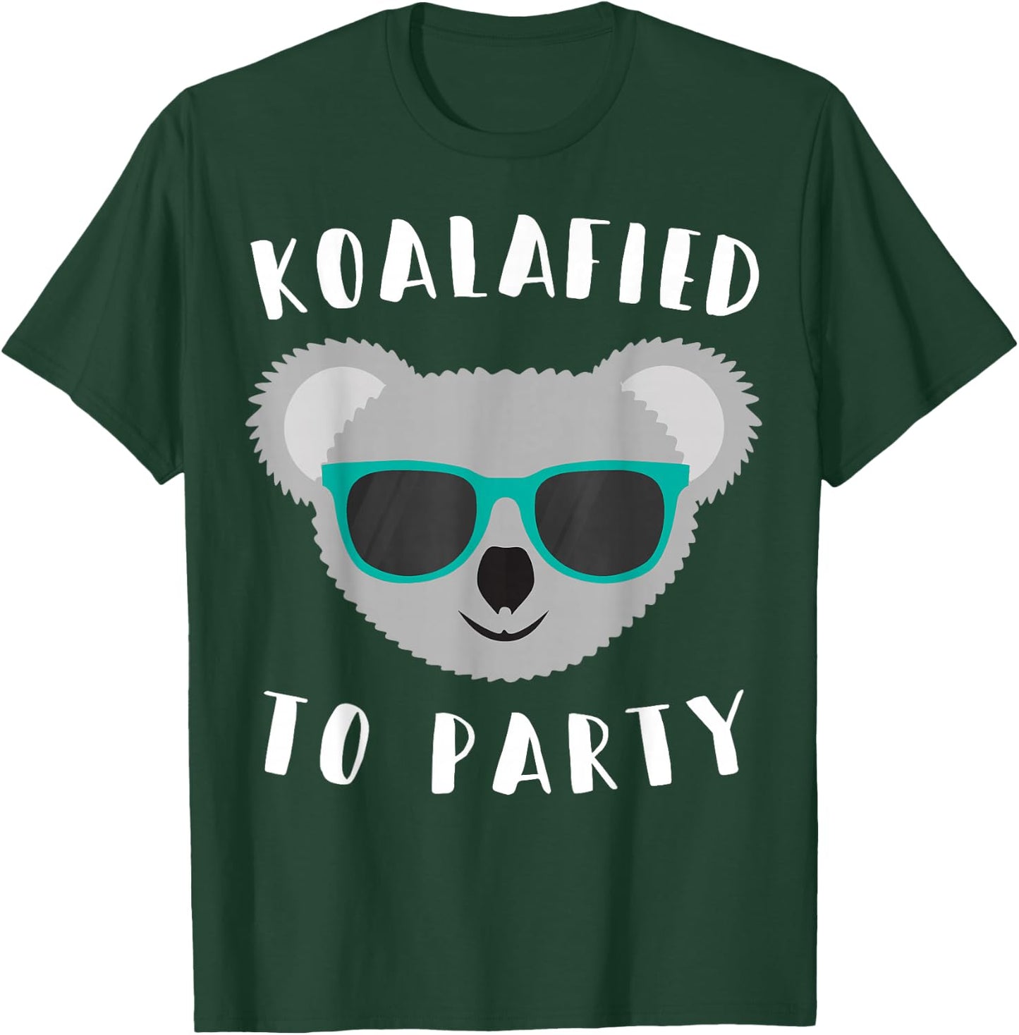 Koalafied to Party - Animal Pun Cute and Funny Koala T Shirt T-Shirt - T-Shirt | Forest