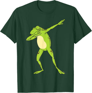 Dabbing Frog For Kids-Boys & Girls Funny Animal Dance Gift T-Shirt - T-Shirt | Forest