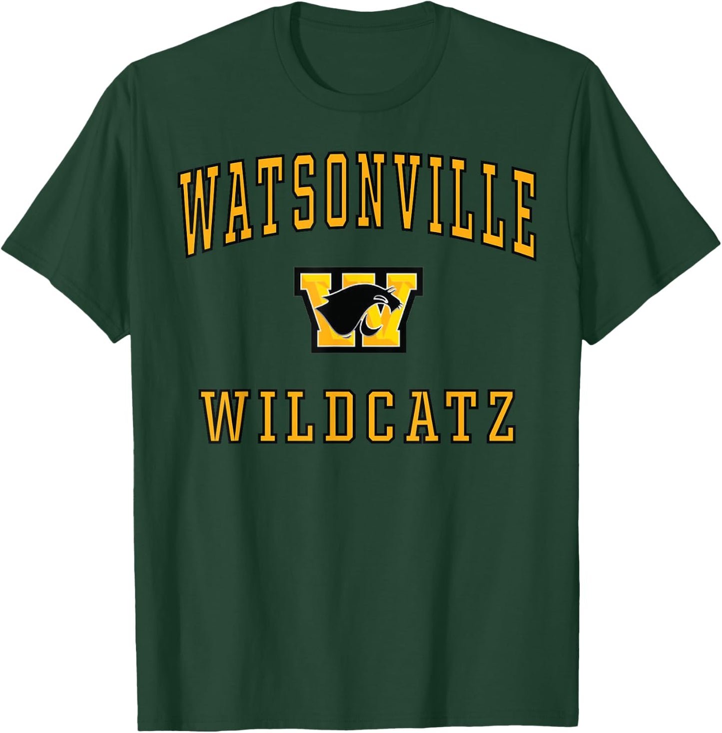 Watsonville High School Wildcatz C1 T-Shirt - T-Shirt | Forest