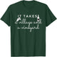 It Takes a Village and a Vineyard Wine Lover Women T-Shirt - T-Shirt | Forest