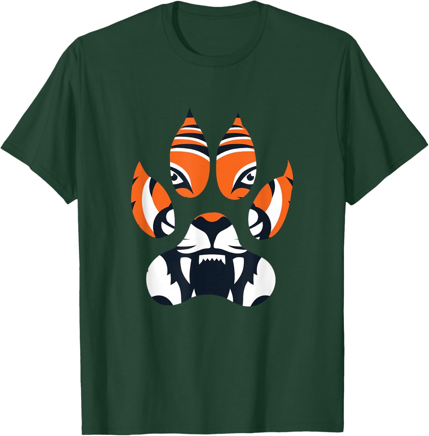 UAB KIDKIS -Adults Tiger Paw Animal Lover Wildlife Funny Gift T-Shirt - T-Shirt | Forest