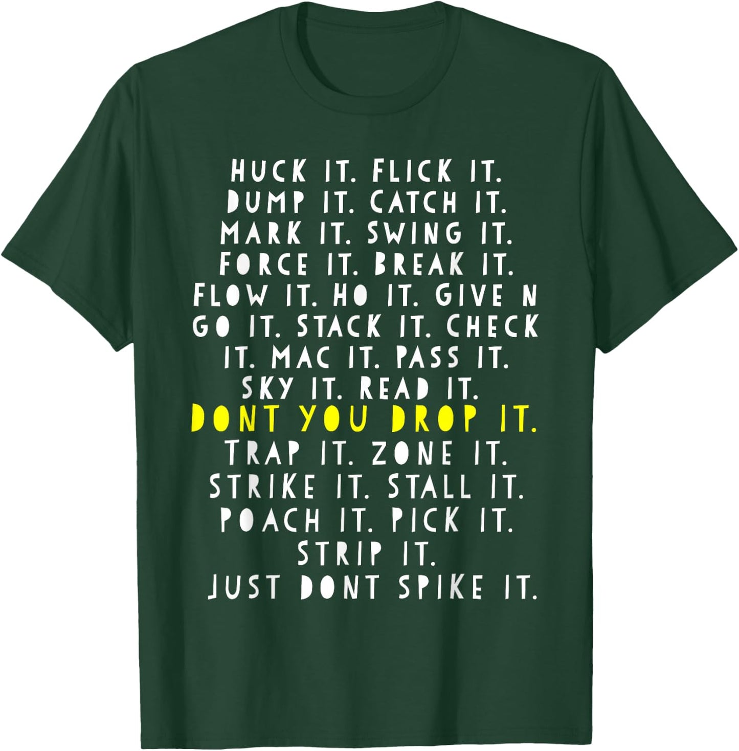 Ultimate frisbee game language Frowler Disc Golf Player T-Shirt - T-Shirt | Forest