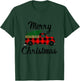 Merry Christmas - Tree On Buffalo Plaid Truck T-Shirt - T-Shirt | Forest