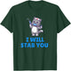 I will stab you, Cute Nurse Cat with Syringe T-Shirt - T-Shirt | Forest