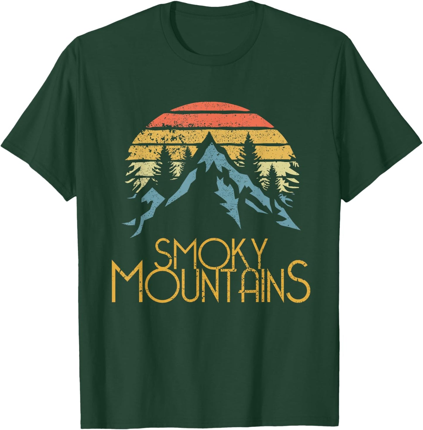 Vintage Great Smoky Mountains National Park GSMNP T-Shirt - T-Shirt | Forest