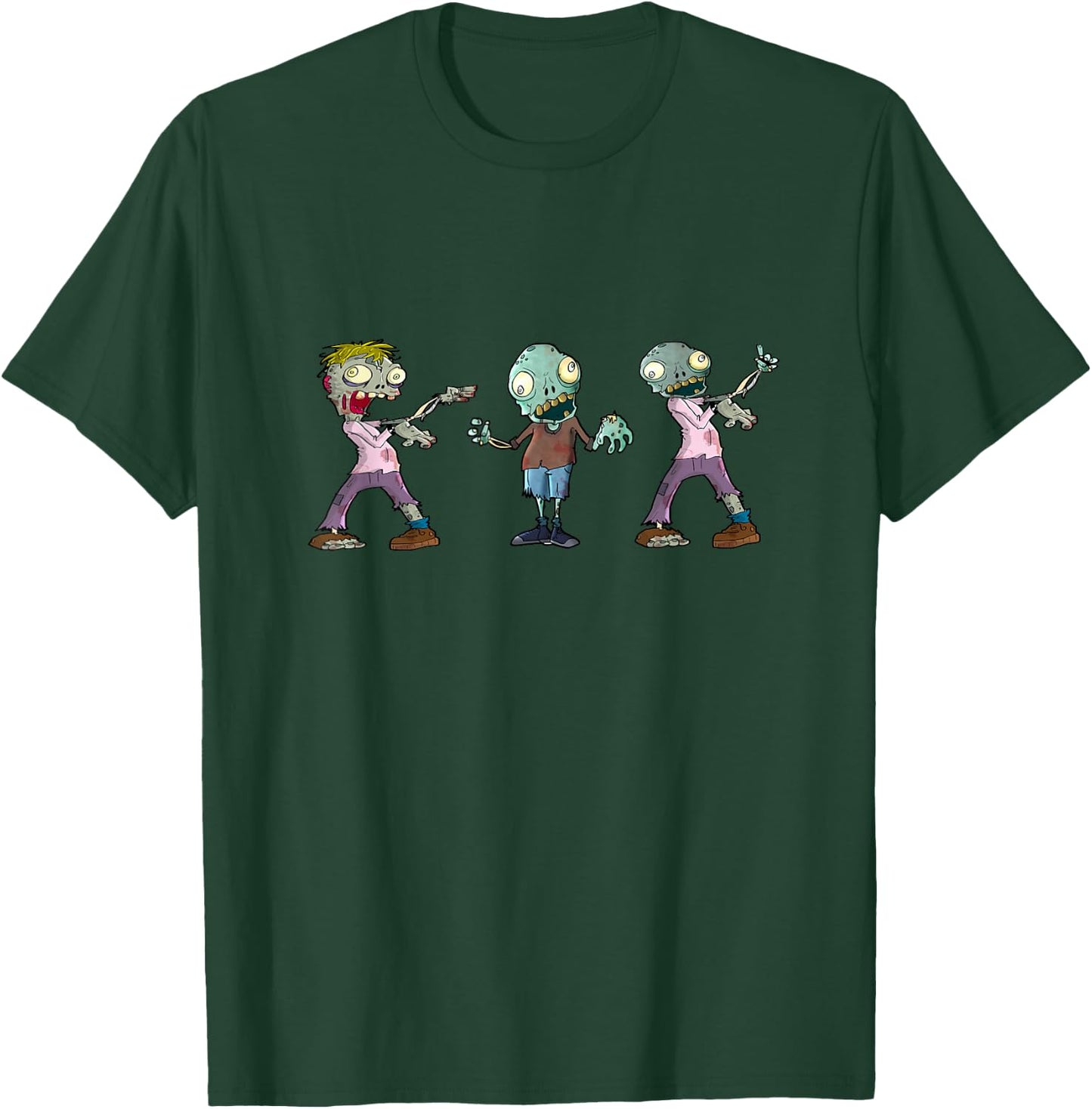 Zombie Creepy Scary for Kids Clothes Graphic Image Design T-Shirt - T-Shirt | Forest
