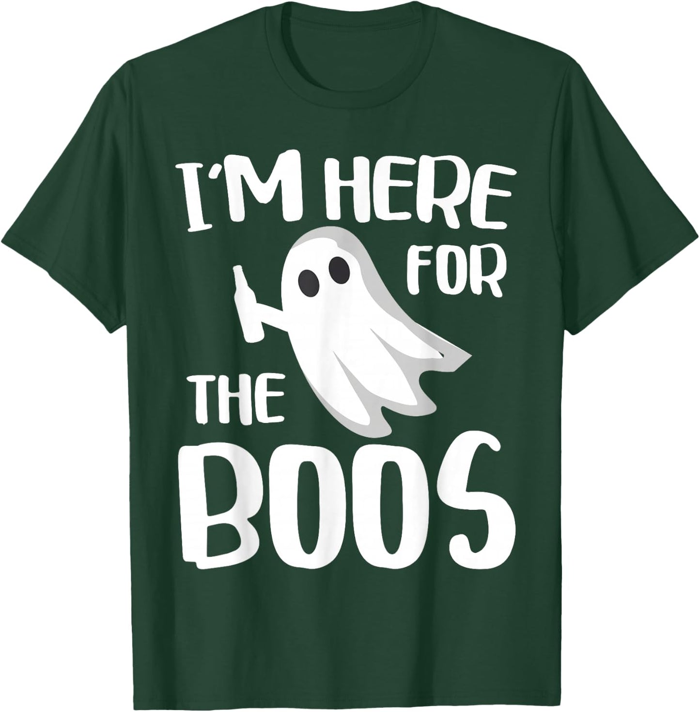 I'm Here For The Boos Shirt Men Women Kids Halloween Ghost T-Shirt - T-Shirt | Forest
