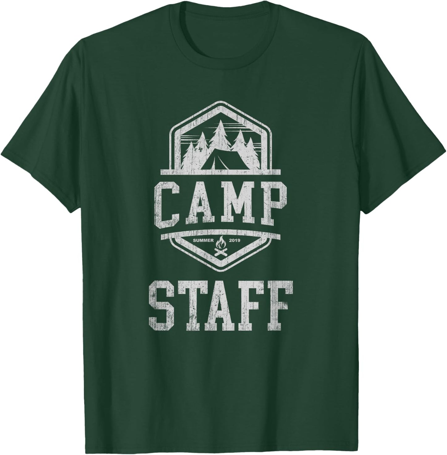 CAMP STAFF Campground Crew Summer Camping Counselor Director T-Shirt - T-Shirt | Forest