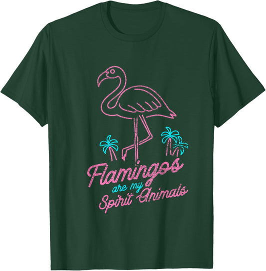 Flamingos Are My Spirit Animals Flamingo T-Shirt - T-Shirt | Forest