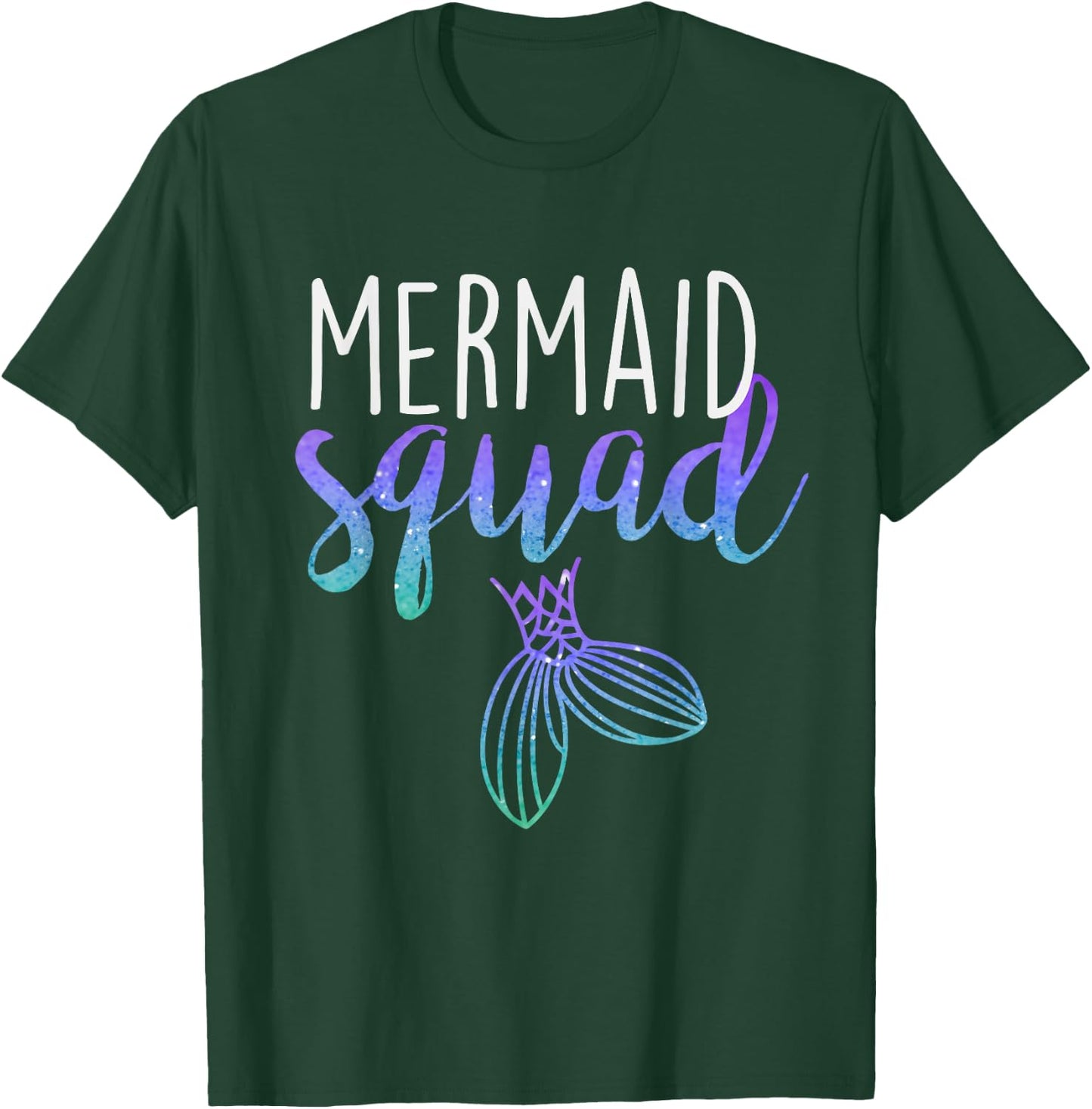 Mermaid Squad Mermaid Birthday Party Shirt T-Shirt - T-Shirt | Forest