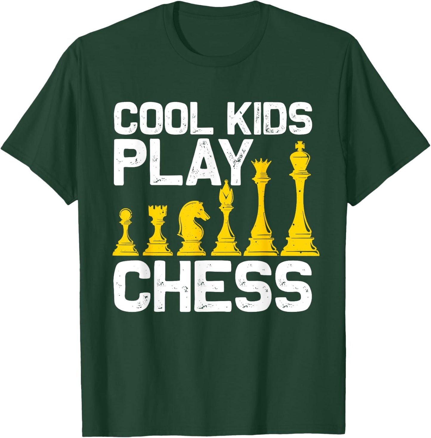 Chess Design For Boys Girls Kids Chess Board Chess Player T-Shirt - T-Shirt | Forest