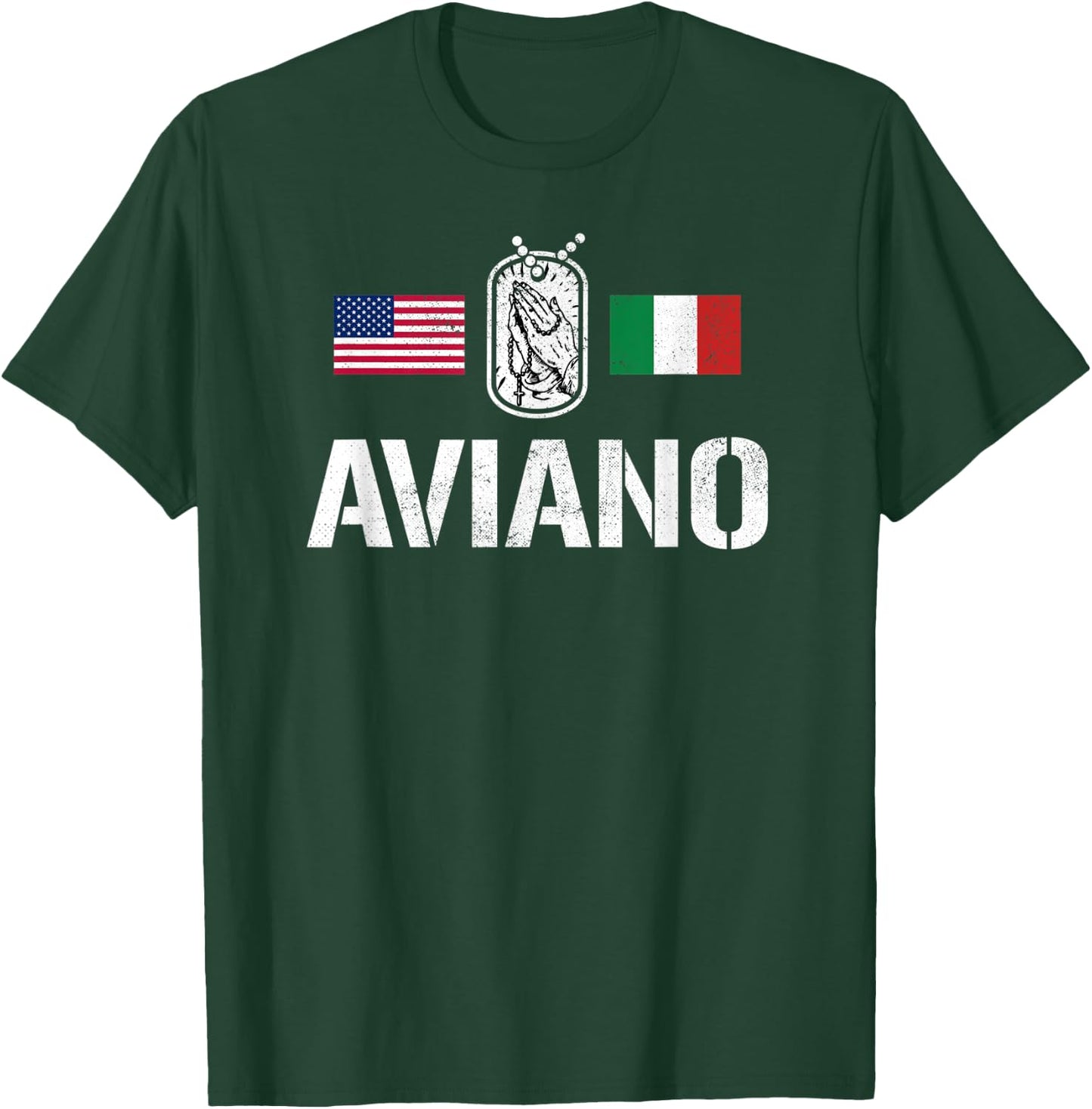 Support Deployed in Italy Military Deployment in Aviano T-Shirt - T-Shirt | Forest