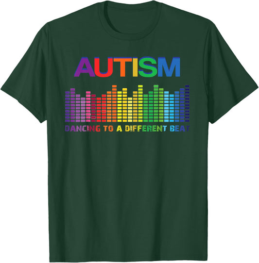 Autism Puzzle Autism Awareness Dancing To A Different Beat T-Shirt - T-Shirt | Forest