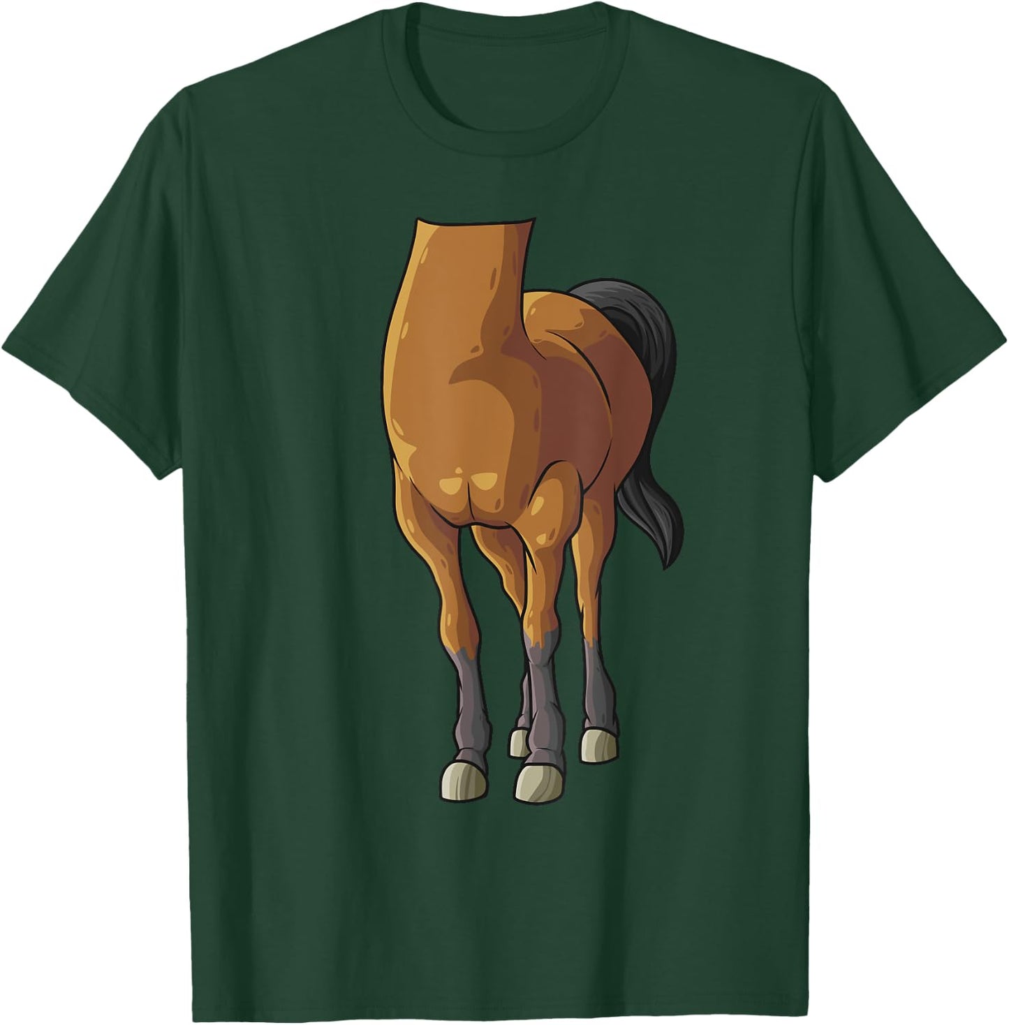 Cool Headless Horse Halloween Costume | Funny Lazy DIY Gift T-Shirt - T-Shirt | Forest