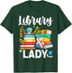 Funny Library Lady Librarian Library Assistant T-Shirt - T-Shirt | Forest