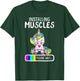 Installing Muscles Unicorn Weightlifting Gift T-Shirt - T-Shirt | Forest