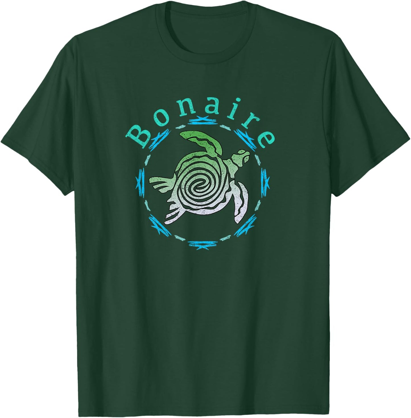 Bonaire Vintage Tribal Turtle T-Shirt - T-Shirt | Forest