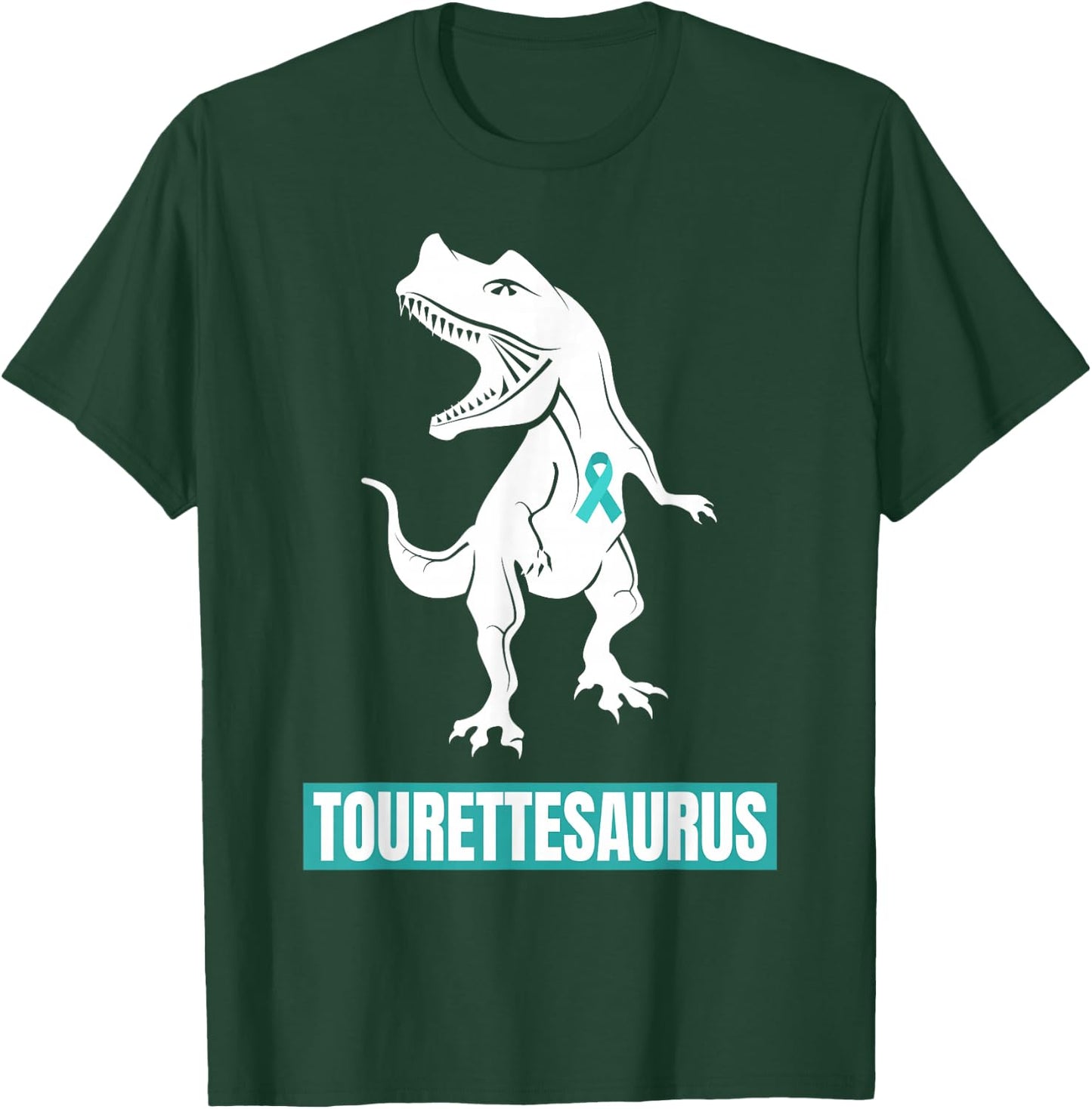Tourette Syndrome Awareness Tourette's Ribbon Funny T-Shirt - T-Shirt | Forest