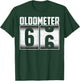 Vintage Oldometer 66 Biker Riding 66th Birthday 66 Years Old T-Shirt - T-Shirt | Forest