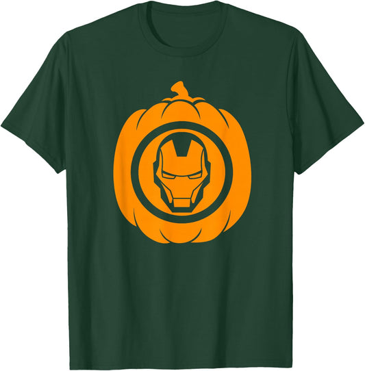 Marvel Iron Man Pumpkin Halloween T-Shirt - T-Shirt | Forest