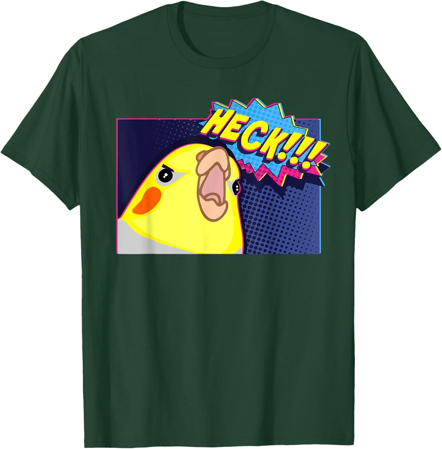 Heck Cockatiel, Birb memes, Funny angry Parrot lover T-Shirt - T-Shirt | Forest