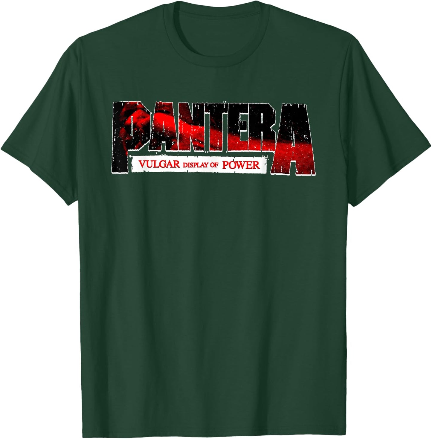 Pantera Official Vulgar Display Of Power Logo Red T-Shirt - T-Shirt | Forest