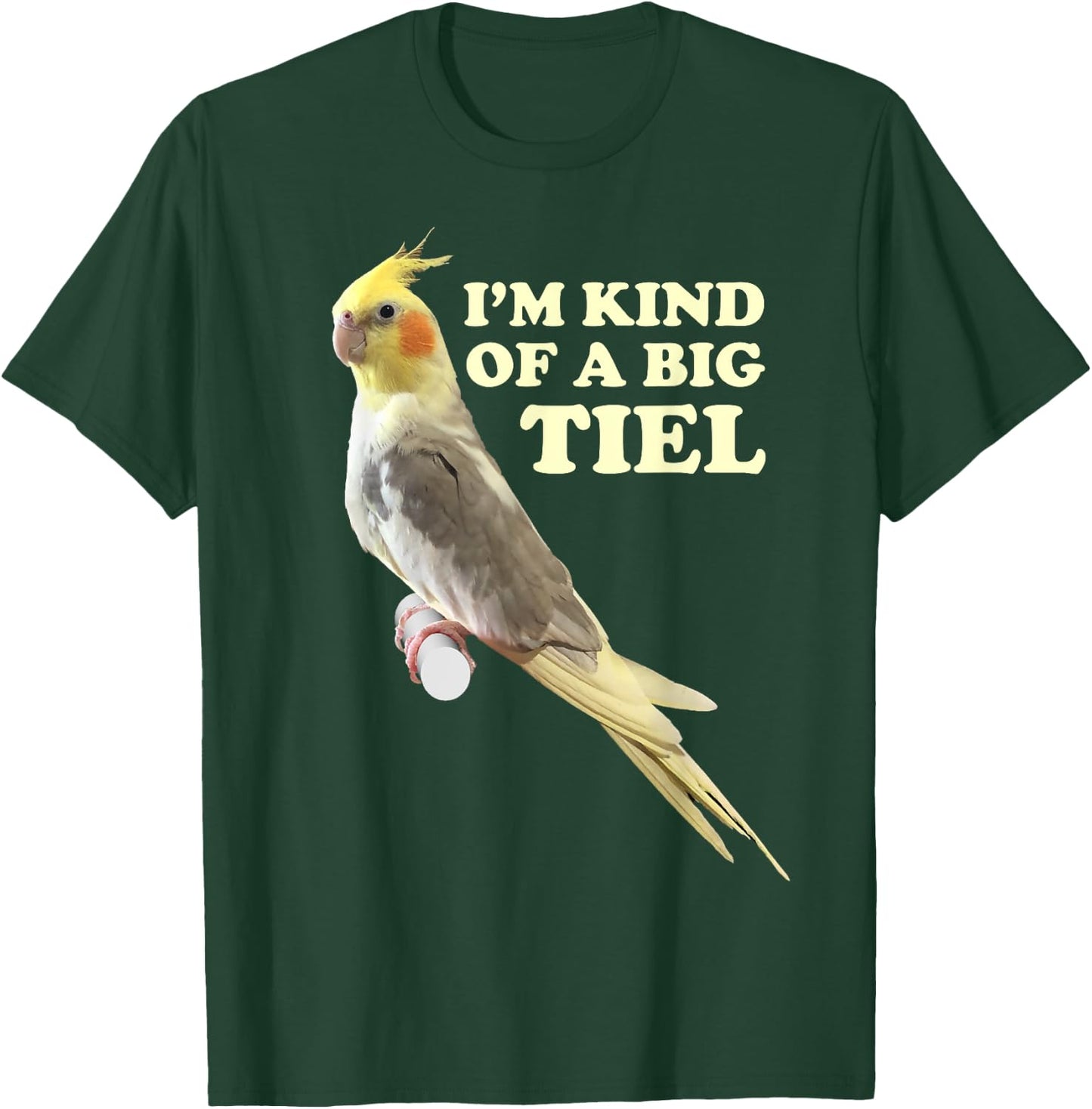 Funny Cute Cockatiel Gift Men Parrot Lover T-Shirt - T-Shirt | Forest