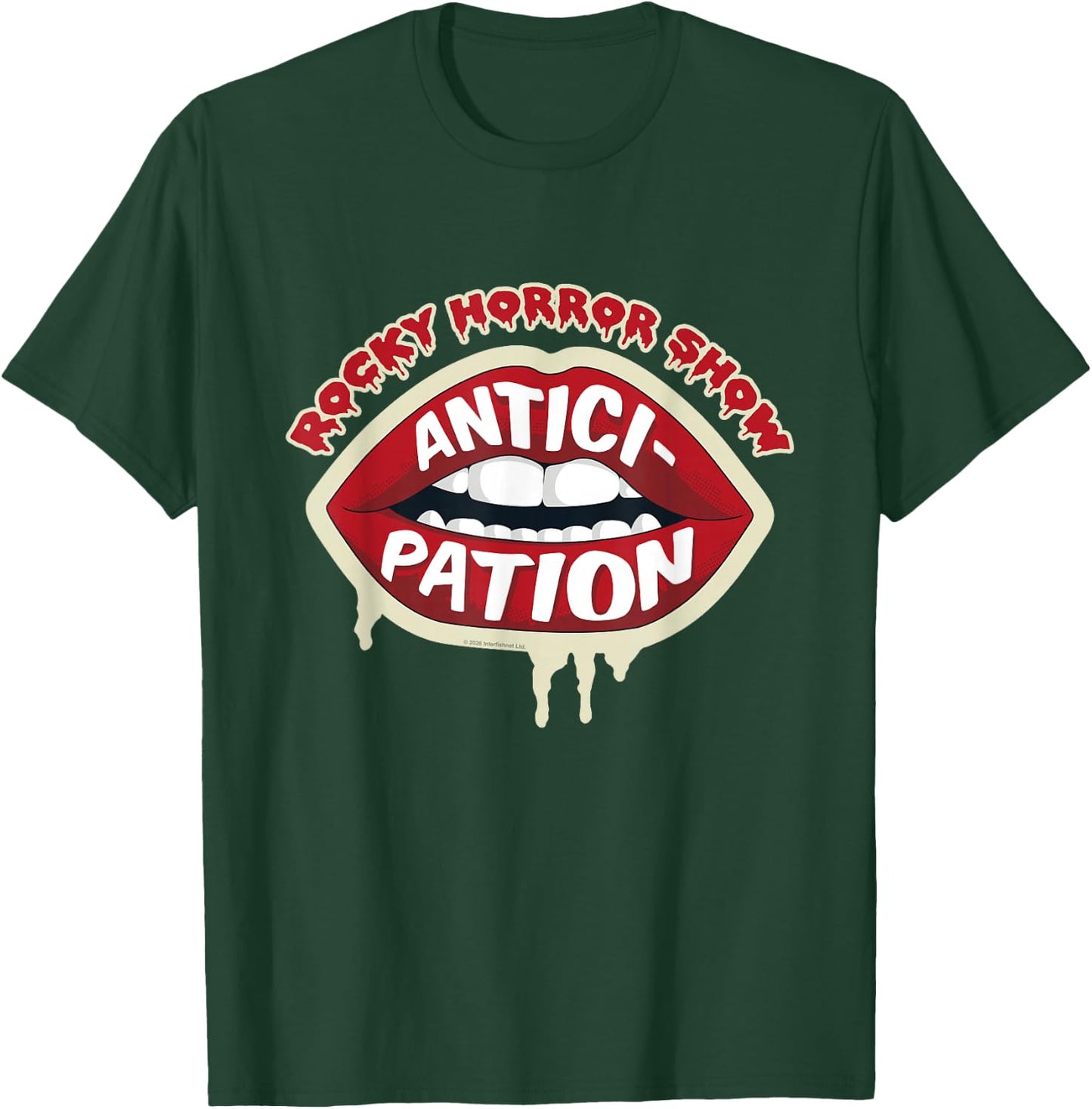 Rocky Horror Show Anticipation Dr Frank-N-Furter Quote Lips T-Shirt - T-Shirt | Forest