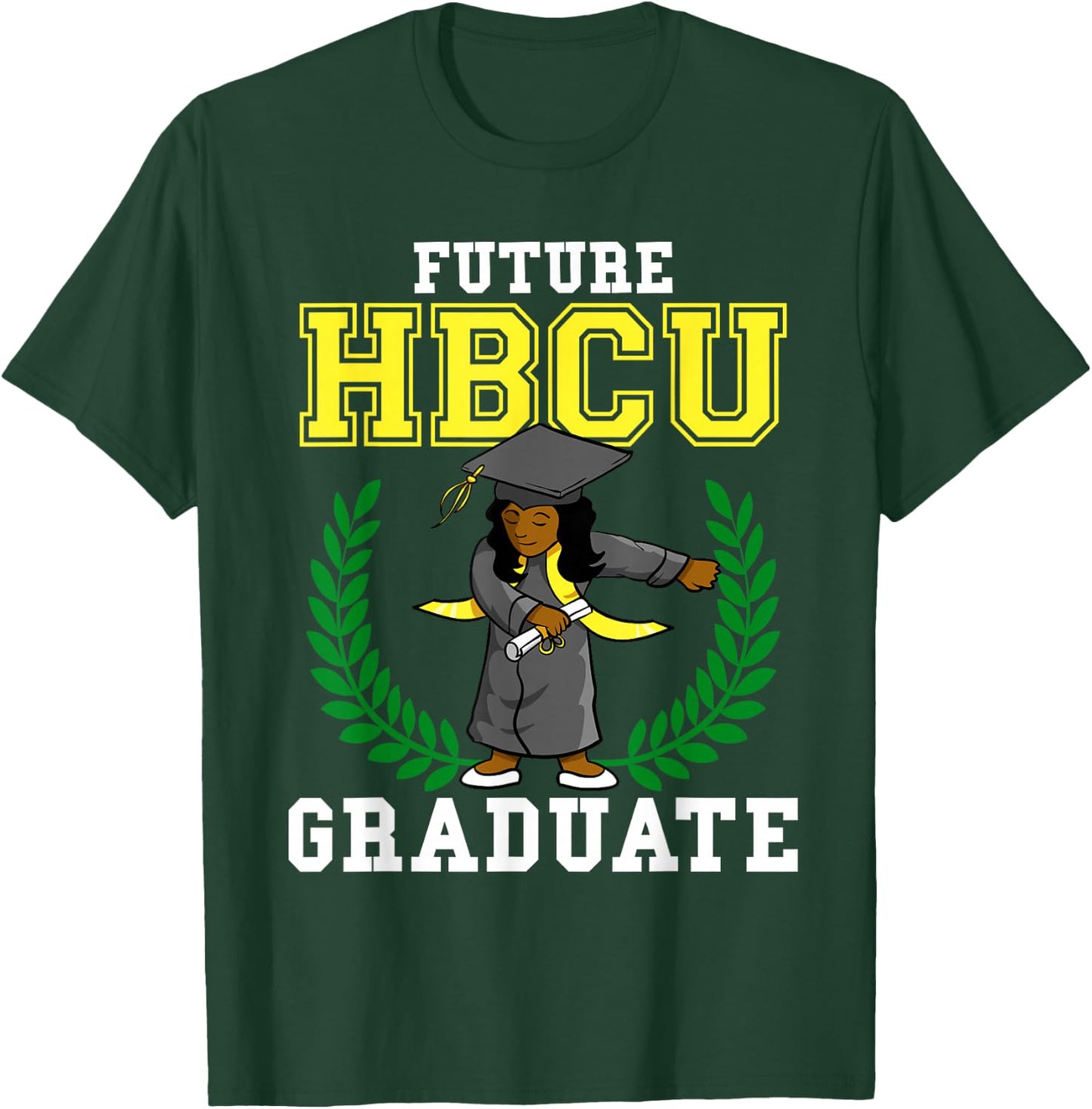 Future HBCU Graduation Shirt Black College Flossing Girl T-Shirt - T-Shirt | Forest