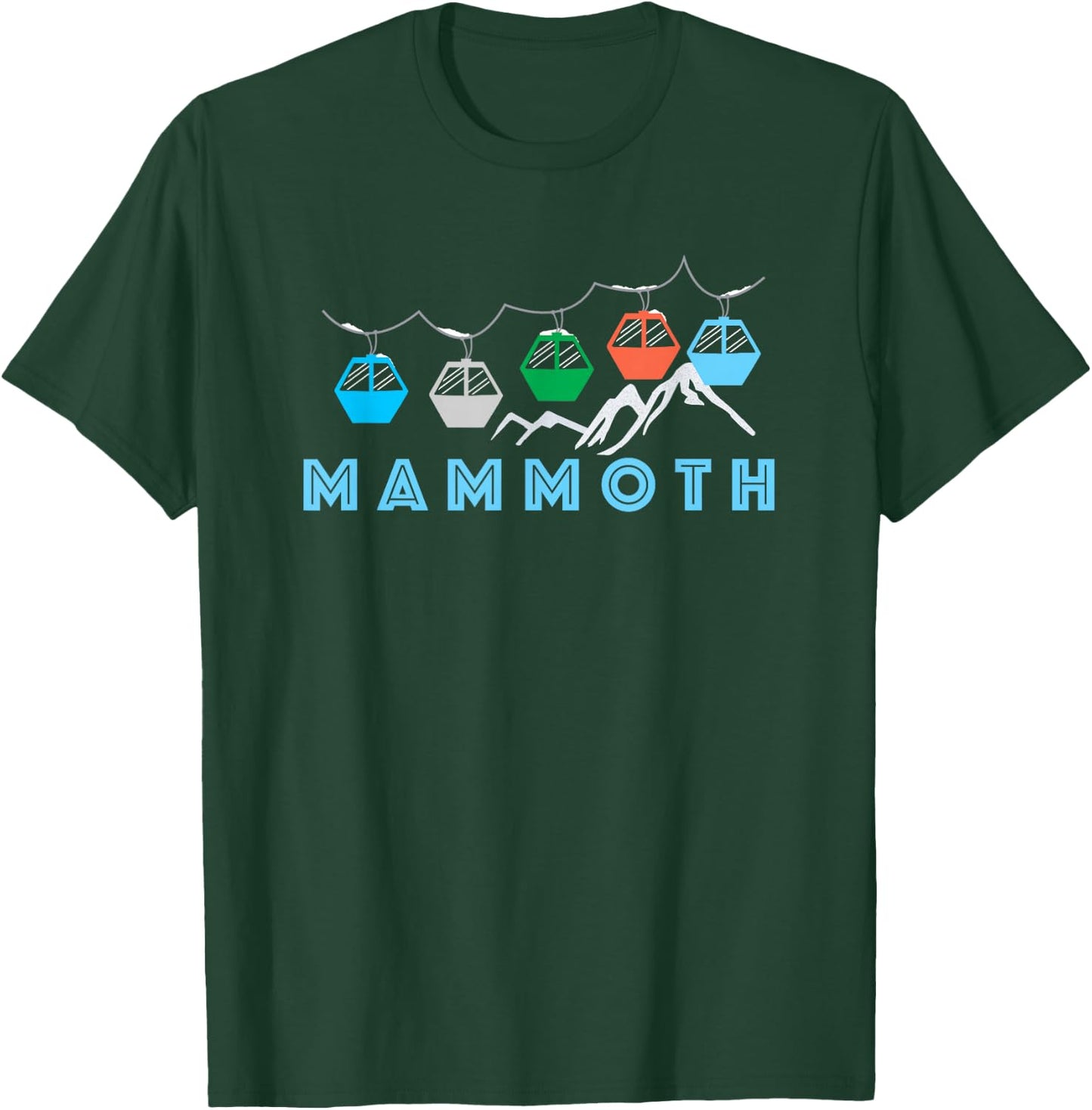 Mammoth Ski Mountain Gondola - Mammoth T-Shirt - T-Shirt | Forest