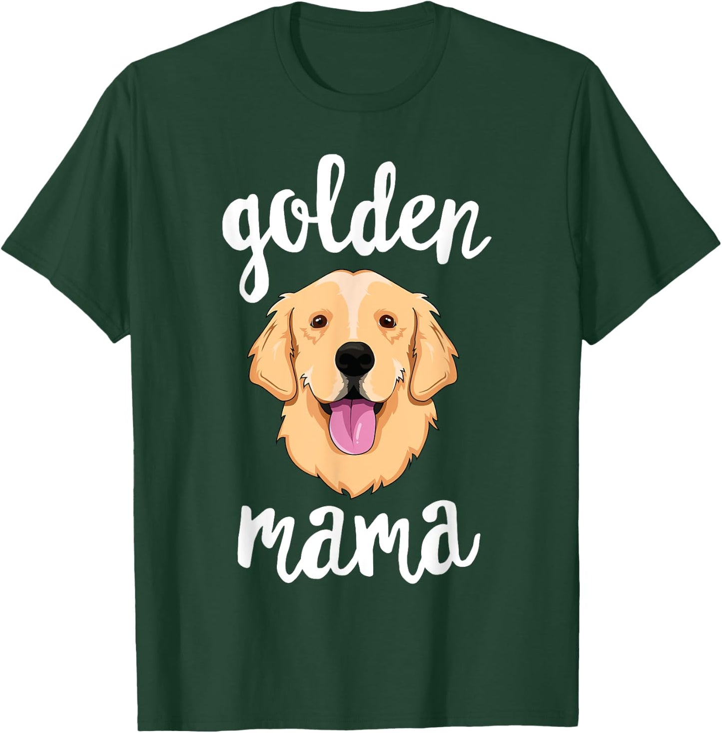 Golden Retriever Mama Mother Dog Pet Gift T-Shirt - T-Shirt | Forest