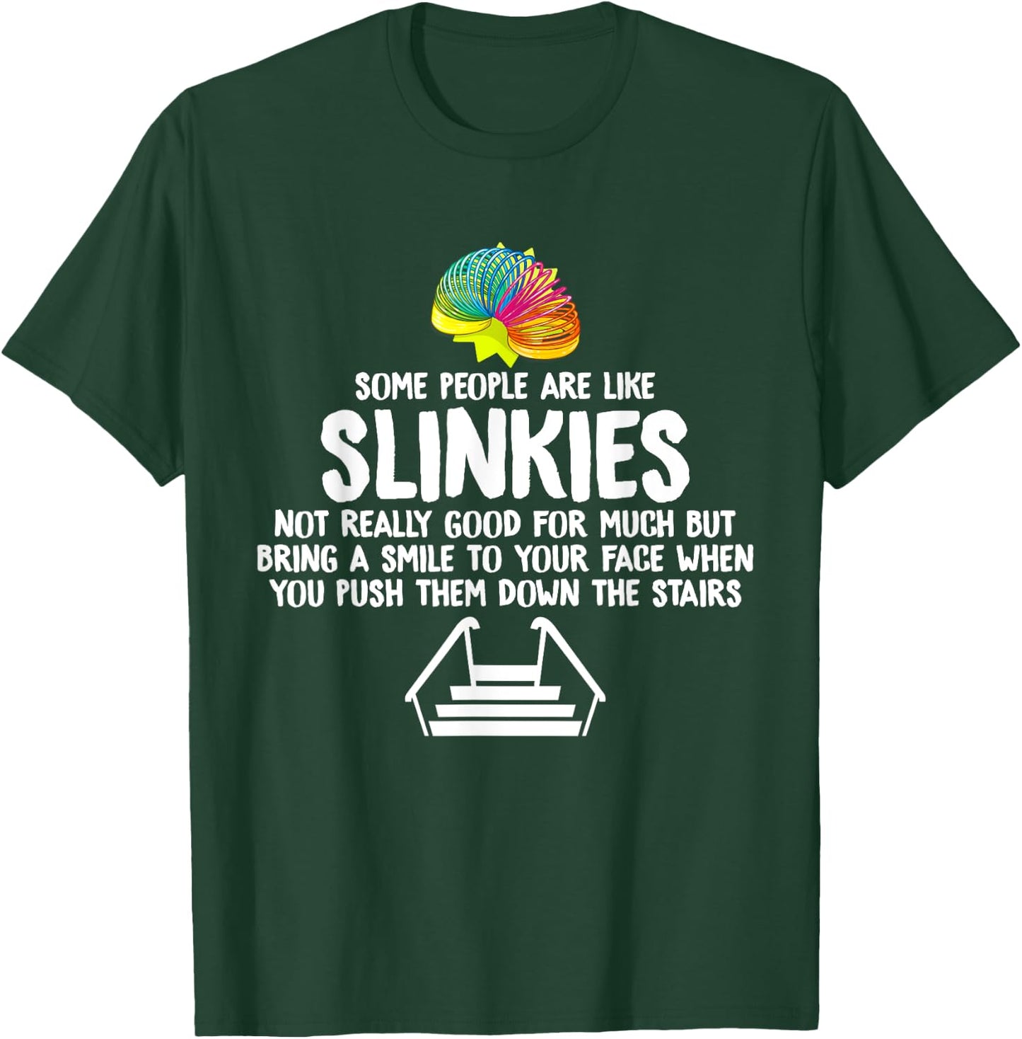 Mondello Apparel -Adults Black Slinkies T-Shirt - T-Shirt | Forest