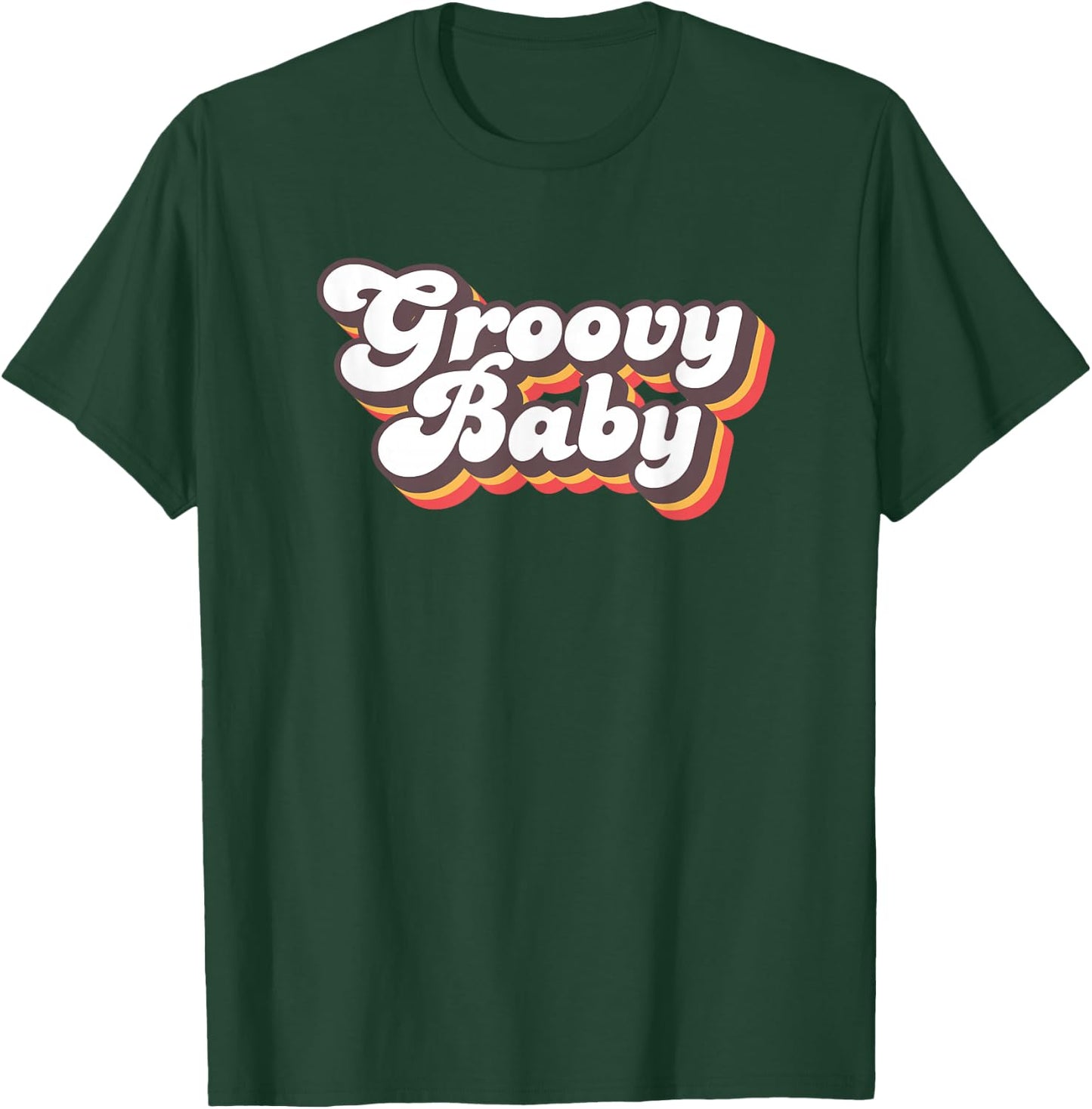 Retro Seventies Style Groovy Baby 70s Fancy Dress T-Shirt - T-Shirt | Forest