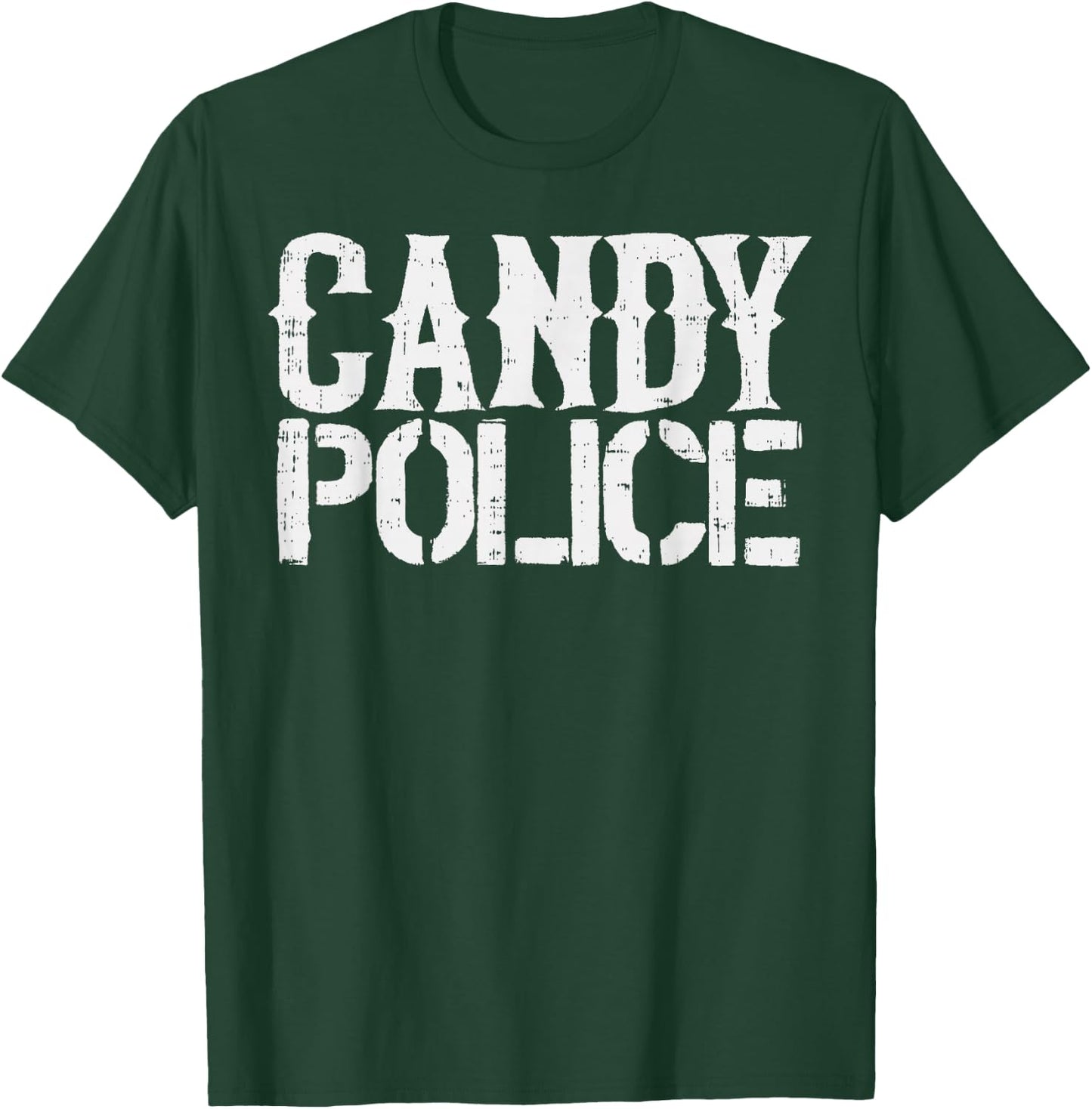Candy Police Shirt Funny Parents Halloween Costume Party T-Shirt - T-Shirt | Forest