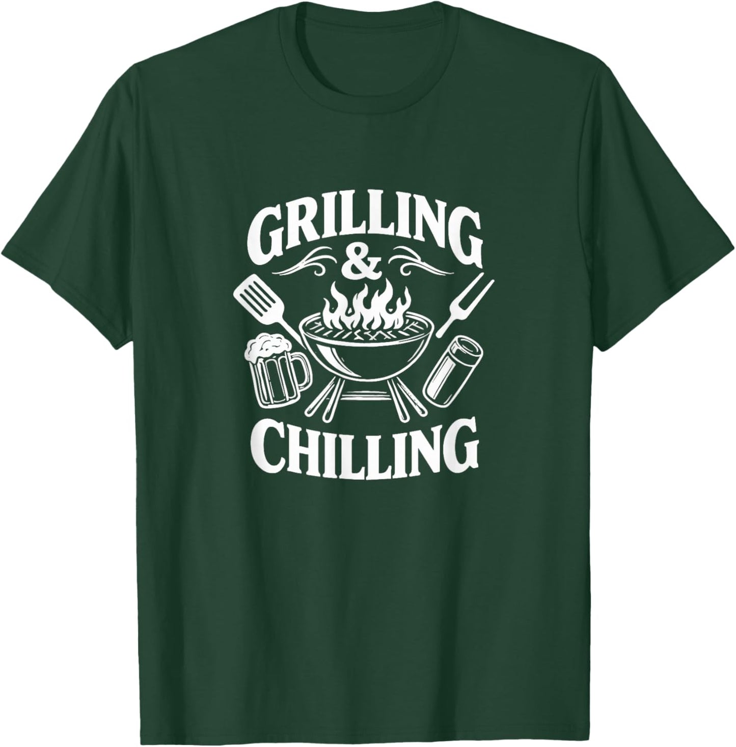 Grilling & Chilling T-Shirt - T-Shirt | Forest
