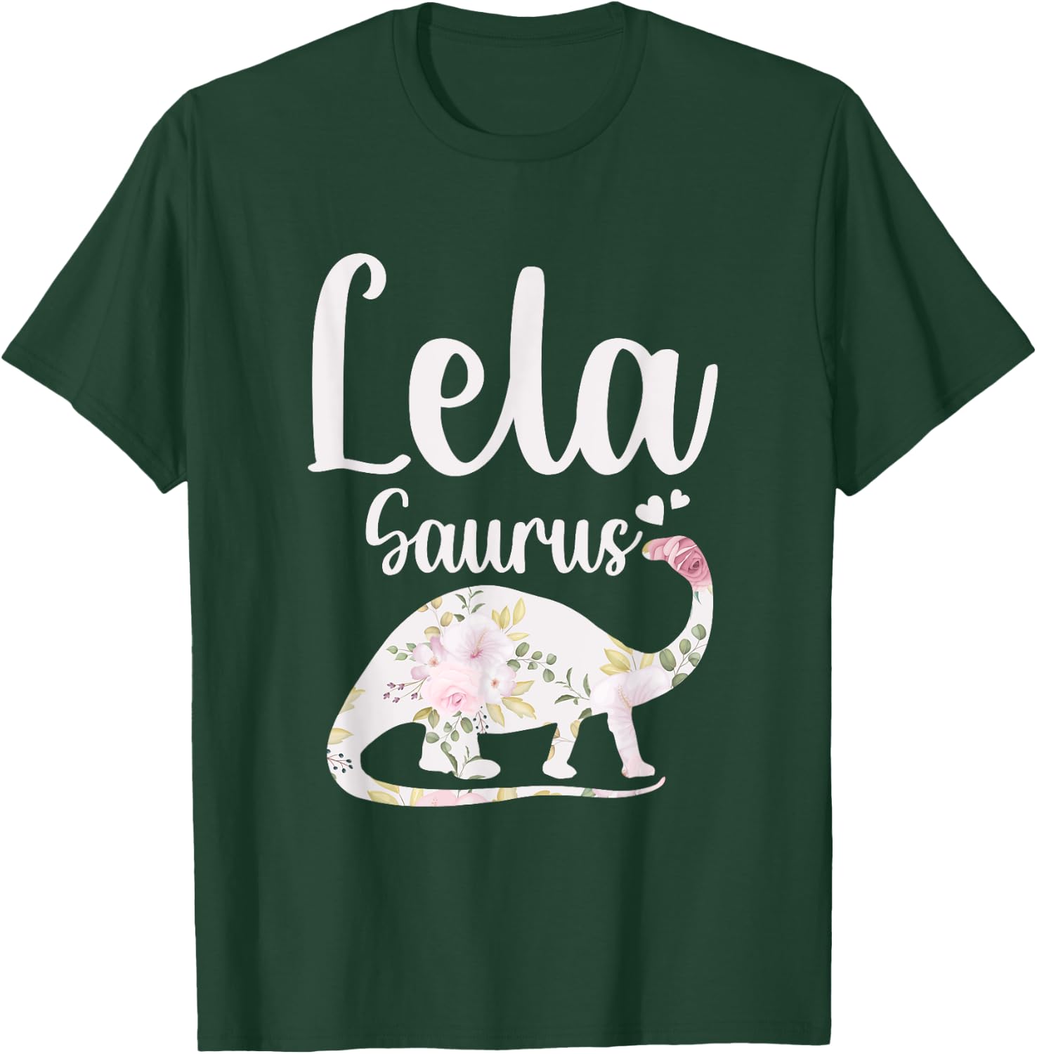 Lela Saurus Grandma Mother's Day Thanksgiving Christmas T-Shirt - T-Shirt | Forest
