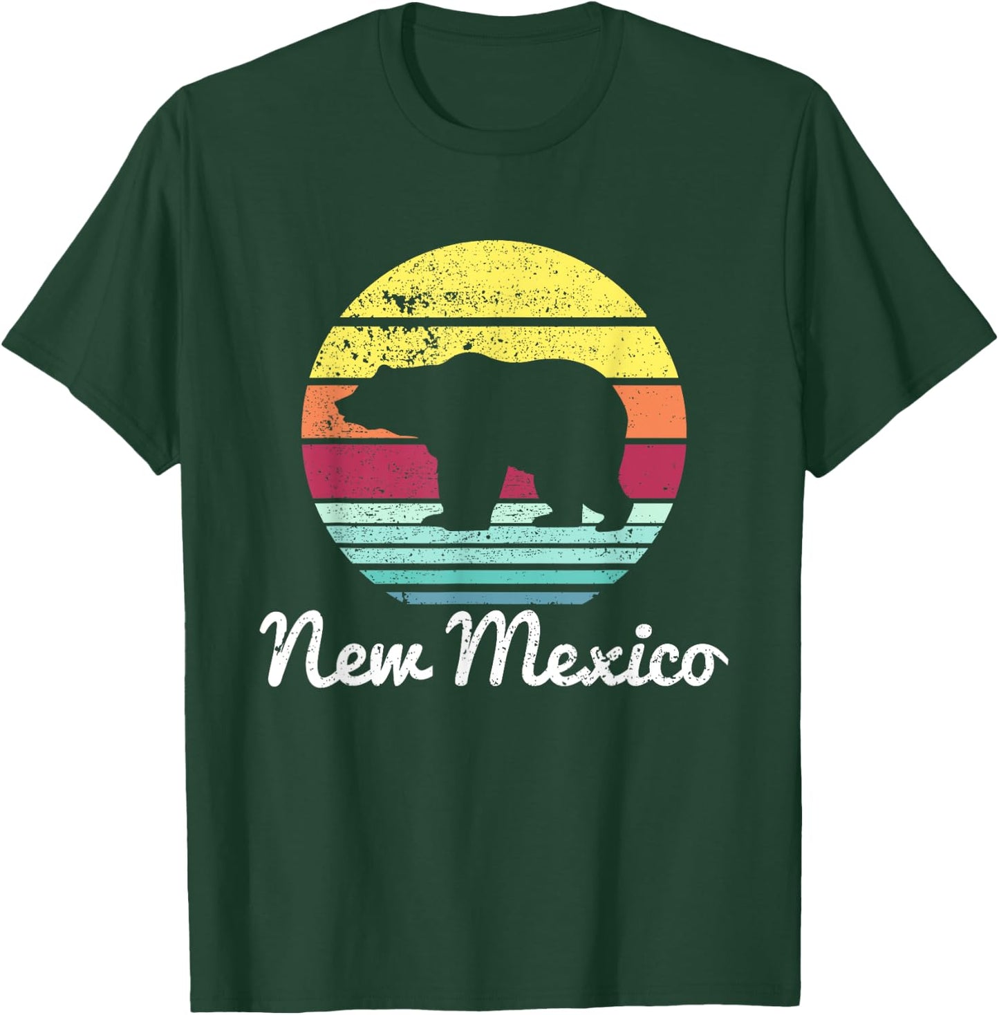 Vintage Retro Nm New Mexico Wildlife Bear Adventure T-Shirt - T-Shirt | Forest