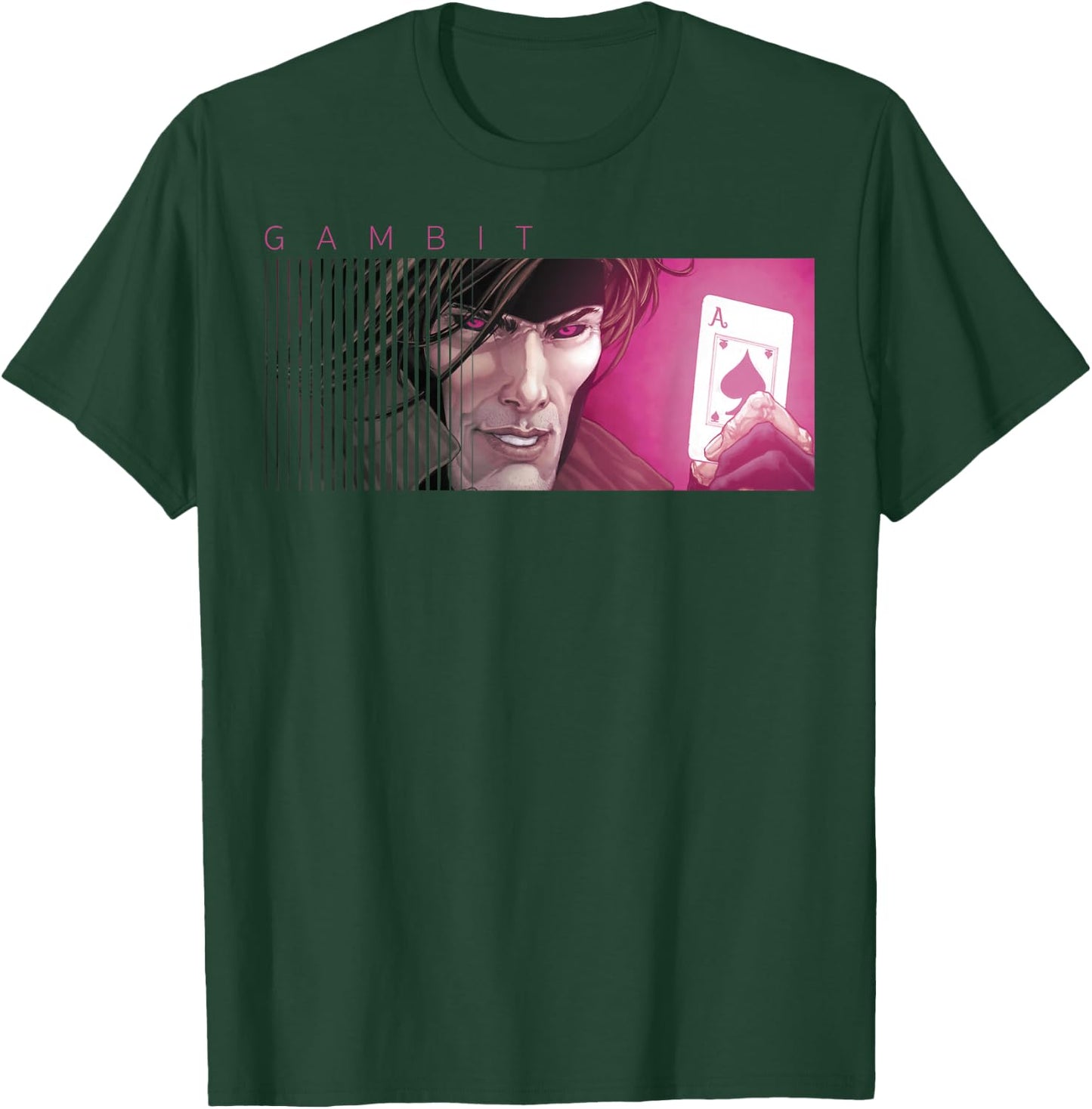Marvel X-Men Gambit Ace of Spades Graphic T-Shirt - T-Shirt | Forest