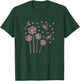 Pink Dandelion Flower Dragonfly Wildflower Women Girls T-Shirt - T-Shirt | Forest