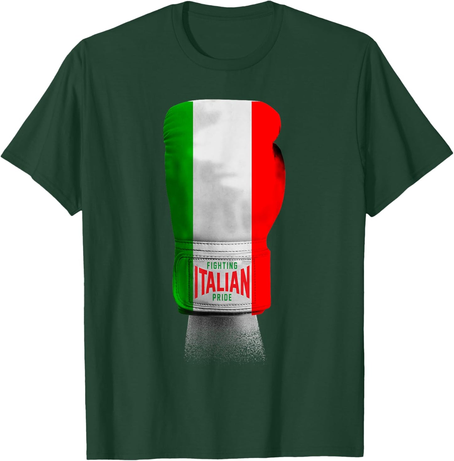 Vintage Italian Flag Boxing Gloves designer T-Shirt - T-Shirt | Forest